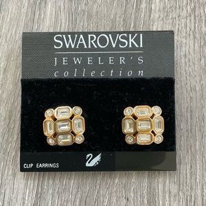 Swarovski clip earrings